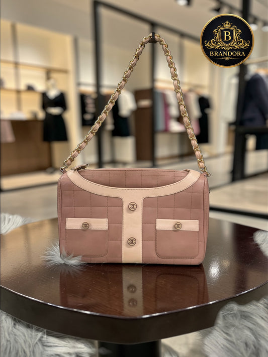 Chanel Chocolate Bar Shoulder Bag (Vintage Chanel)